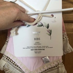 New! Super cute, Kensie baby boho bibs.